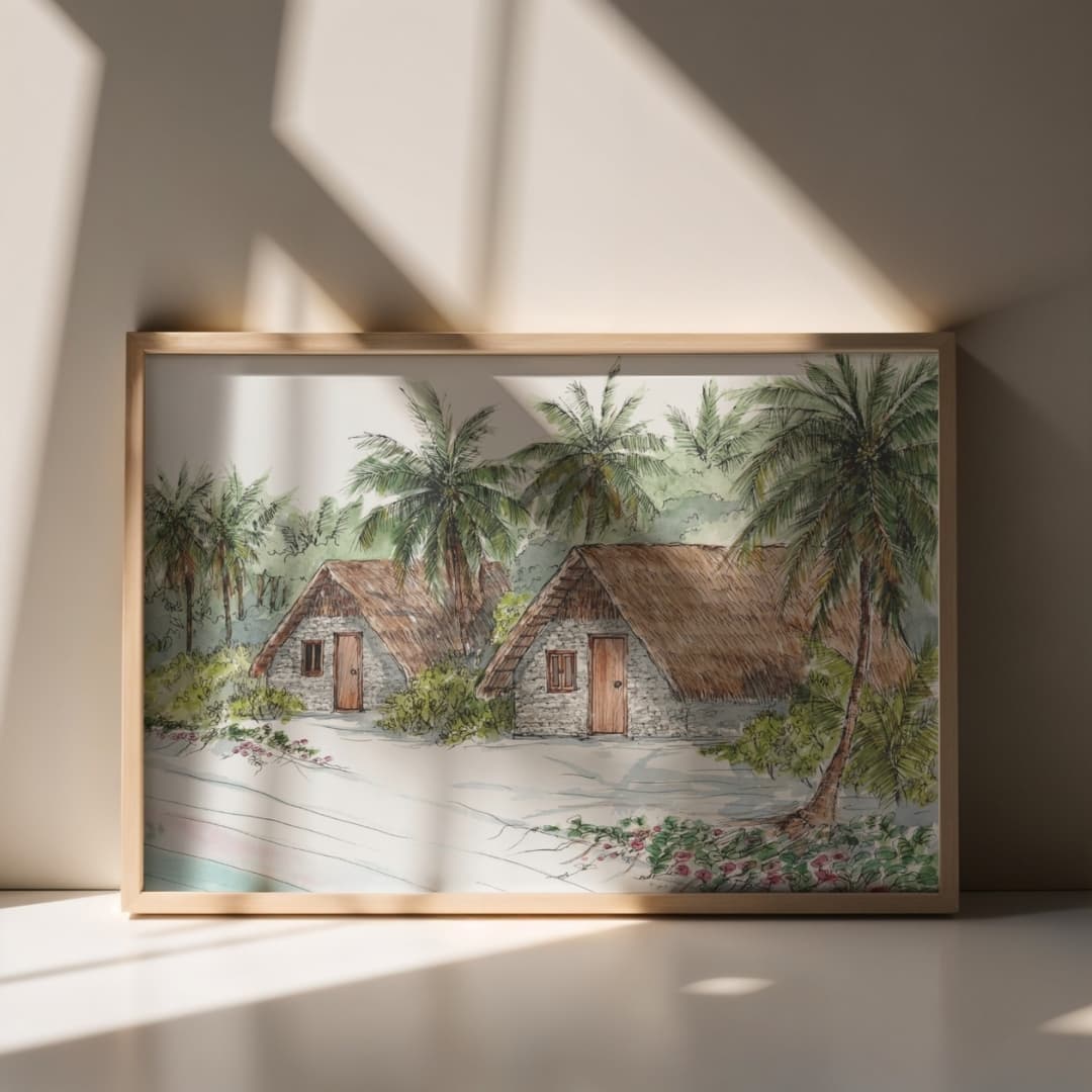 Vaadhoo Diving Paradise, Beach Bungalows, 1978