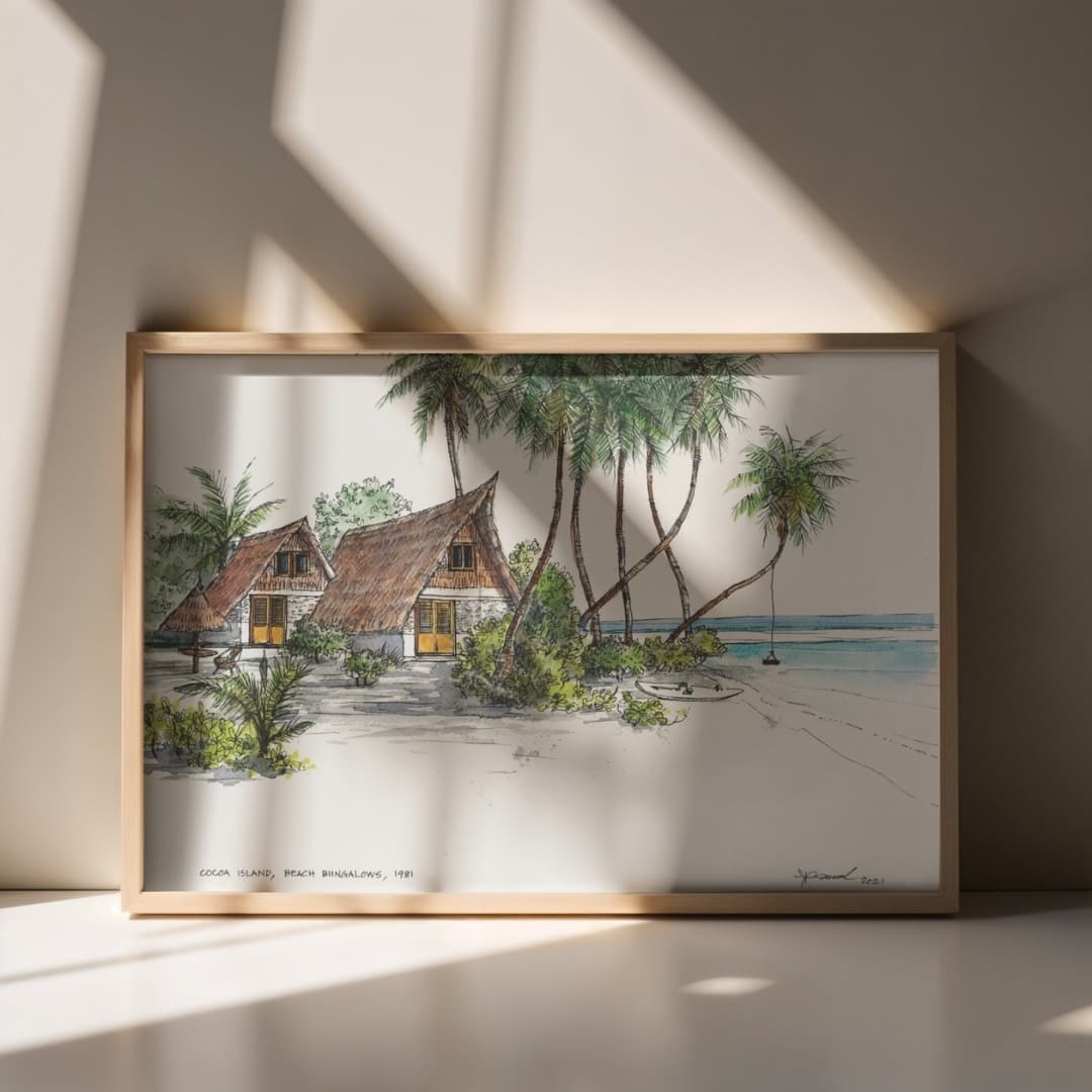 Cocoa Island, Beach Bungalows, 1981