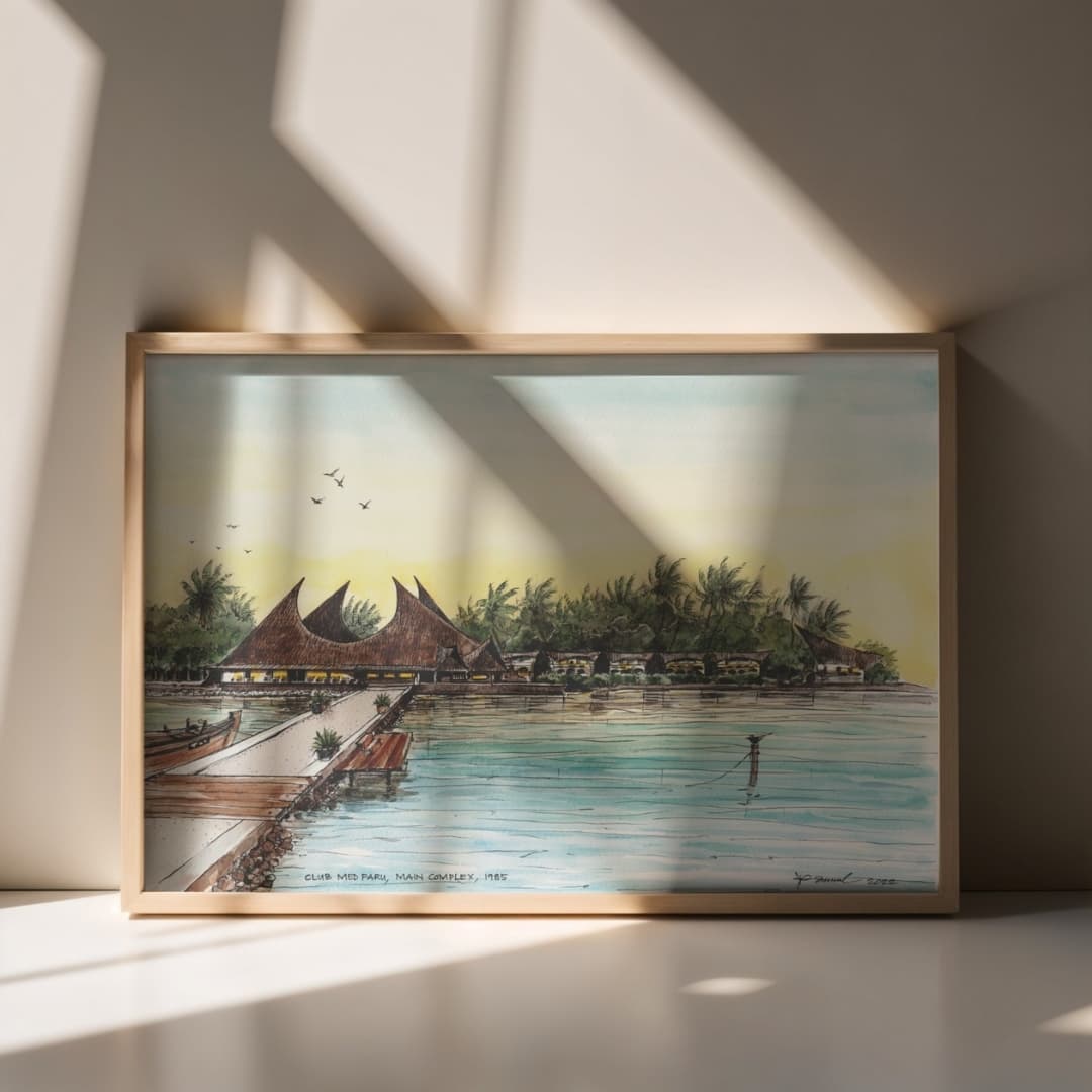Club Med Faru, Main Complex, 1985